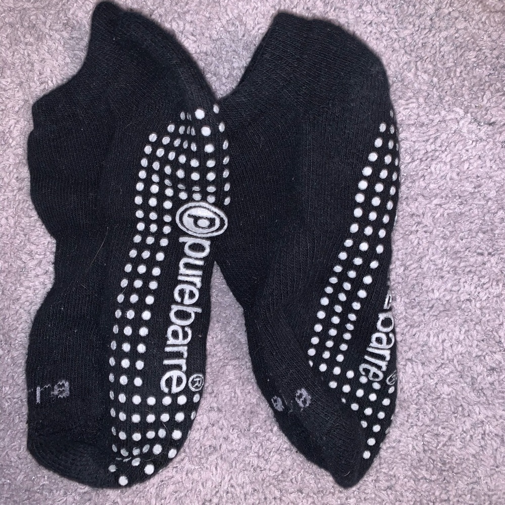 Old Style Sticky Socks - Black/Grey Pure Barre Socks